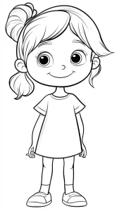 Girl coloring pages for kids to print