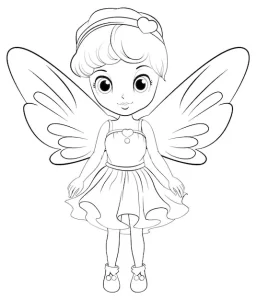 Girl coloring page to print