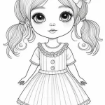 Free printable girl coloring pages pdf