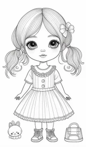 Free printable girl coloring pages pdf