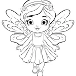 Girl coloring pages for children to print
