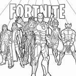 coloriage Fortnite pour enfant de 3 ans