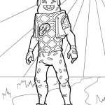 coloriage Fortnite à imprimer pour enfant de 10 ans