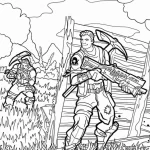 coloriage Fortnite à imprimer gratuitement pdf