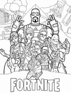 coloriage Fortnite pour enfant à imprimer