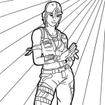 coloriage Fortnite à imprimer pour enfant de 2 ans