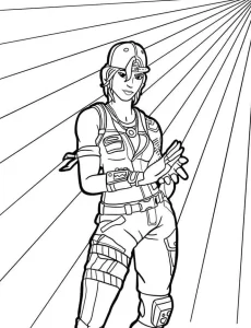 coloriage Fortnite à imprimer pour enfant de 2 ans
