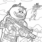 coloriage Fortnite pour enfant a imprimer gratuit
