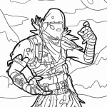 coloriage Fortnite à imprimer pour enfants