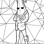 coloriage Fortnite à imprimer pour enfant de 3 ans