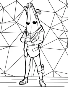coloriage Fortnite à imprimer pour enfant de 3 ans