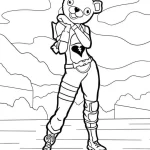 coloriage Fortnite pour enfant de 3 ans