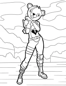 coloriage Fortnite pour enfant de 3 ans