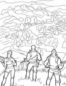 coloriage Fortnite pour enfant de 6 ans