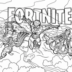coloriage Fortnite à imprimer