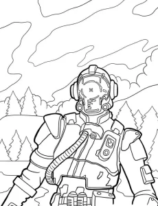 coloriage Fortnite à imprimer pour enfant de 10 ans
