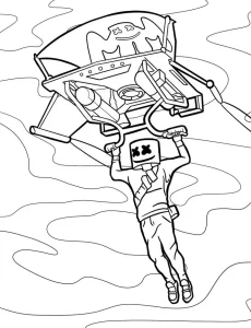 coloriage Fortnite gratuit
