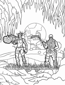 coloriage Fortnite a imprimer gratuitement