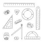 coloriage Fournitures Scolaires pour bebe a imprimer