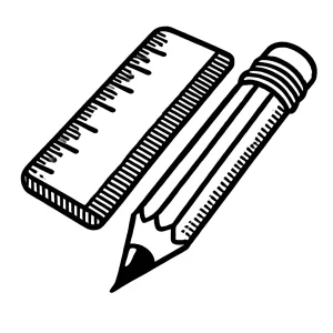 a imprimer coloriage Fournitures Scolaires gratuit