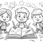 coloriage Fournitures Scolaires à imprimer pdf