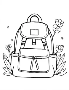 coloriage Fournitures Scolaires pour enfant à imprimer