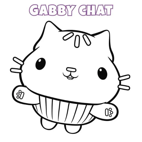 Tranh tô màu Gabby Chat