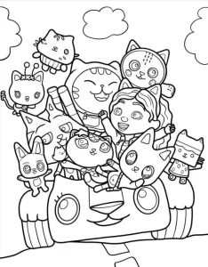 coloriage Gabby Chat pour enfants