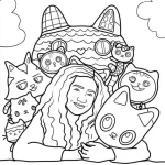 coloriage Gabby Chat pour enfant gratuit