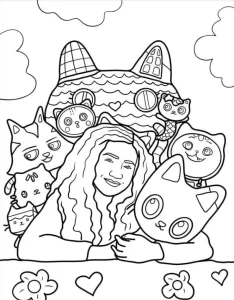 coloriage Gabby Chat pour enfant gratuit