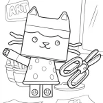 coloriage Gabby Chat a imprimer gratuit