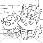 coloriage Gabby Chat a imprimer gratuitement