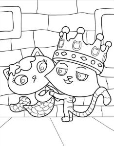 coloriage Gabby Chat a imprimer gratuitement