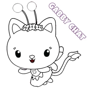 coloriage Gabby Chat gratuit