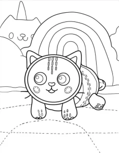 coloriage Gabby Chat pour enfant de 10 ans