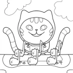 coloriage Gabby Chat pour enfant de 7 ans