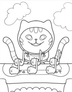 coloriage Gabby Chat pour enfant de 7 ans