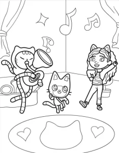coloriage Gabby Chat à imprimer gratuit