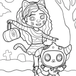 coloriage Gabby Chat a imprimer