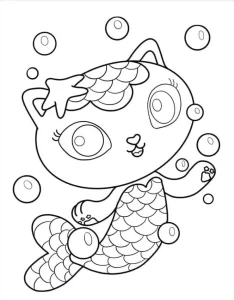 coloriage Gabby Chat pour enfants à télécharger