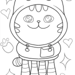coloriage Gabby Chat a imprimer gratuitement