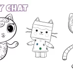 coloriage Gabby Chat a dessiner en ligne