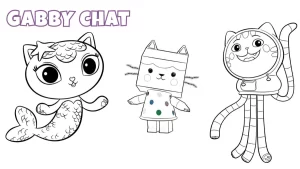 coloriage Gabby Chat a dessiner en ligne