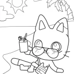 coloriage Gabby Chat gratuit