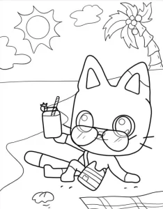 coloriage Gabby Chat gratuit