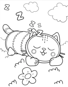 coloriage Gabby Chat et apprentissage
