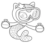 coloriage Gabby Chat pour enfant de 6 ans