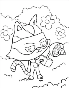 coloriage Gabby Chat à imprimer pdf gratuit