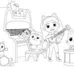 coloriage Gabby Chat a dessiner en ligne