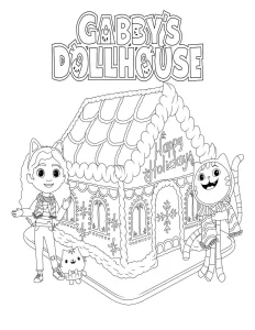 coloriage Gabby Chat à imprimer pdf gratuit